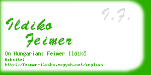 ildiko feimer business card